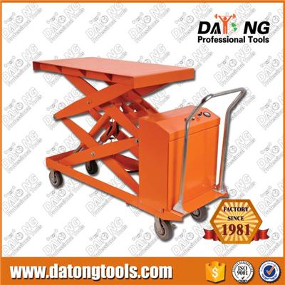 Electric Powered Scissor Lift Table Cart 1000kg Capacity