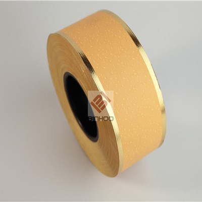 Printing Cork Cigarette Tipping Paper With Double Gold Lines