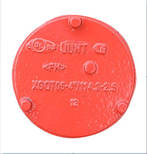 FM UL Ce Approved grooved end cap Wpt Grooved Connection Pipe Fittings for Fire Protection