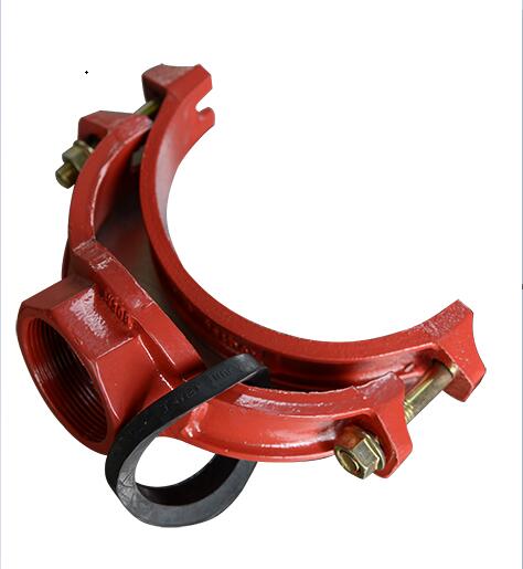 FM/UL Approved Grooved Mechanical Tee Fire Fighting Ductile Iron Grooved Pipe Fitting