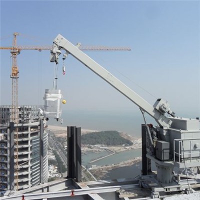 Qualified Track BMU with Telescopic and Luffing Jib, Telescopic Column and Extended Cradle, with CE Certificate