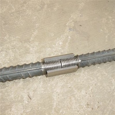 High Strength 45# Carbon Steel Rebar Rib-Peeling and Rolling End Parallel Thread Mechanical Splicing Coupler