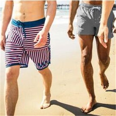 Men 's Relaxed Shark Print Seaside Resort Spa Short Pants Beach Pants