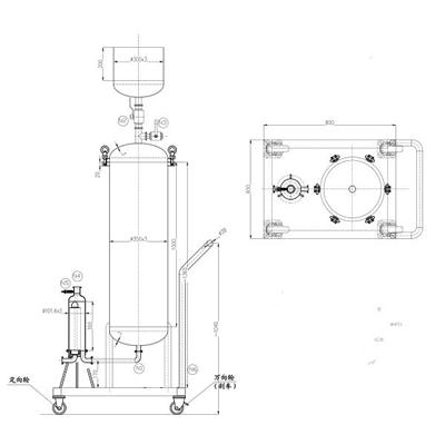 Ethanol Sterile Filtration Trolley System
