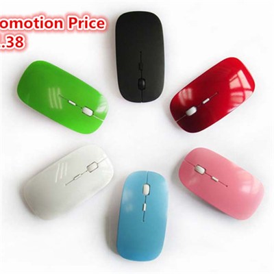 Promotion Gift Cheap Long Distance Optical 2.4ghz Wireless Mouse With DPI Switch