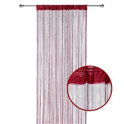 Red Color Warp Knitting String Curtain