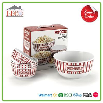 Plastic Reusable Carmike Popcorn Buckets And Melamine Large Popcorn Bins