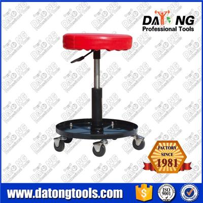 Adjustable Hydraulic Rolling Creeper Seat With Tool Tray