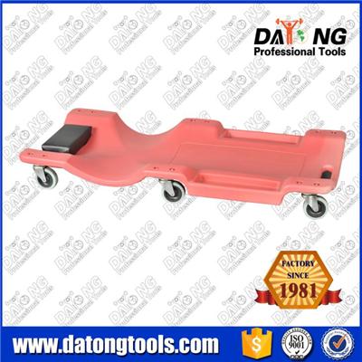 40'' Car Creeper Rolling Seat Plastic Red With Tray