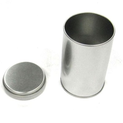 Plain Double Layers Lid Tea Metal Packaging Round Tins