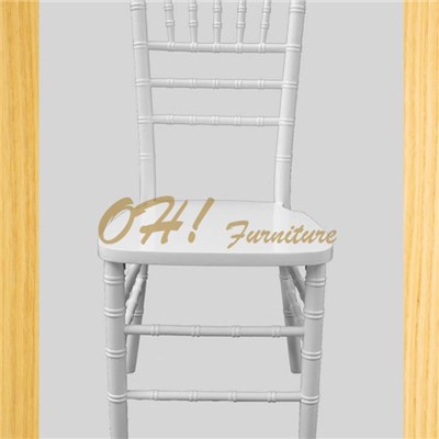 Wholesale White Wood Silla Tiffany Wedding Chiavari Chair and Ballroom Chair for Sale