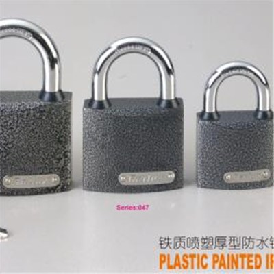 Plastic Painted Iron Padlock