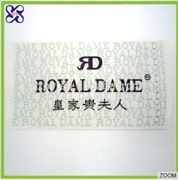 Private woven label, custom design, special ground texture pattern
