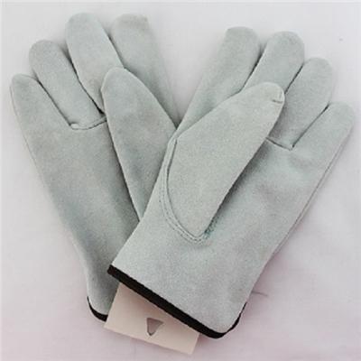 AB Grade Top Split Cowhide Leather Safety Leather Gloves Driver Gloves From Industrial City In China