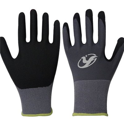 Grey Flex PU Palm Dipped Gloves