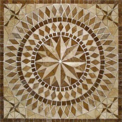 Stone Marble Travertine Mosaic Medallion Designs For Paving Pattern Floor