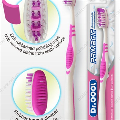 Nice Toothbrush With Comfortable Handle And Professional Tongue Cleaner