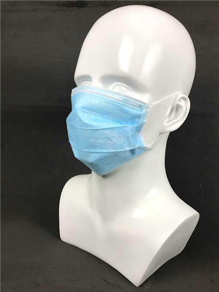 Disposable three layer non-woven anti haze PM2.5 protective mask 