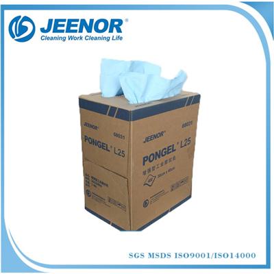 Blue Color Enhanced Woodpulp Paper Wipes Pop-up Packing