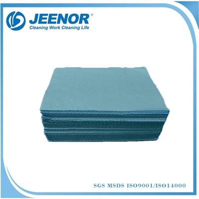 Blue Color Enhanced Industrial Cleaning Paper Wipe Quarter Fold Packing