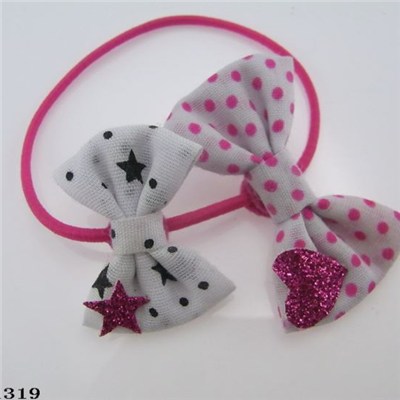 Fashion Women Bow Elastic Hair Bands, Made of Fabric