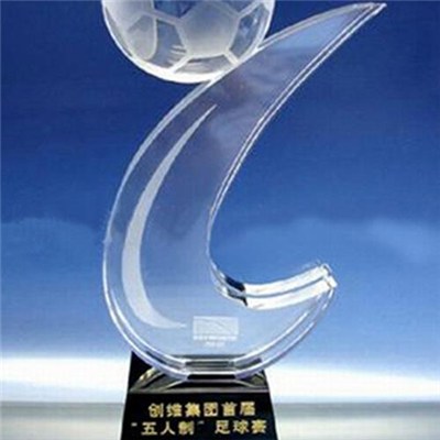 Crystal Top Scorer Award For Football Sports