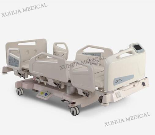 Hospital Furniture CE Approved, Multi-function Electric Hospital ICU Bed with CPR and Scale, touch LED screen control panel  Model: XHD-1