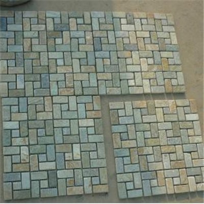 Wooden Slate Mosaic