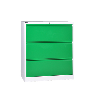 High density anti-tip lateral 3 drawers filing cabinet