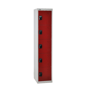 Factory direct gym 5 doors metal hanging clothes cabinet