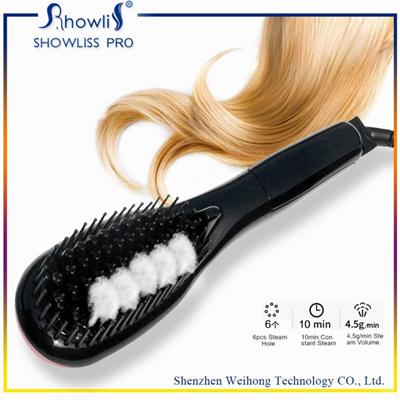 Hair Straightener Brush With MCH Heater 150-230C Temperature