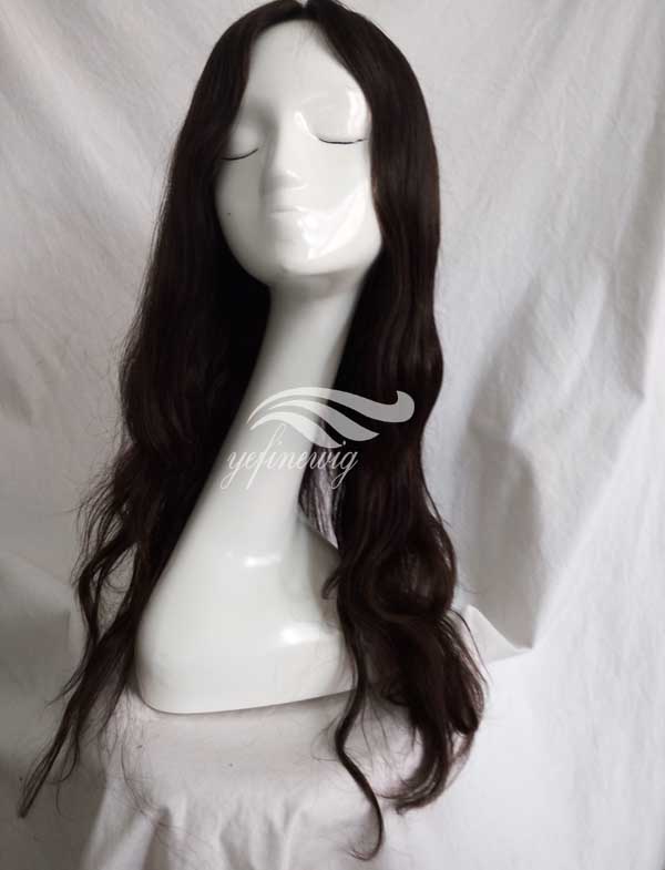 Stock Woman Wavy Long Brazilian Human Hair Full Lace Wigs Manufacturer/Distributor