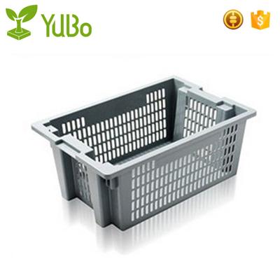 600*400mm Perforated Side,Solid Base Plastic Crates