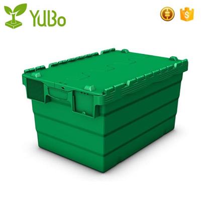 600*400*320mm Attached Lid Plastic Turnover Boxes