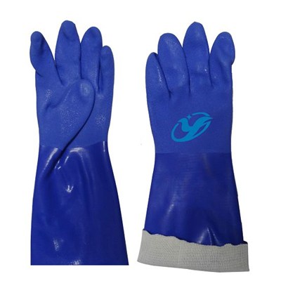 2014 JINHAN Cheapest Pvc Dipped Glove With Nylon Liner