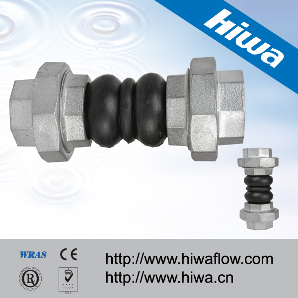 twin sphere union type rubber expansion joint
