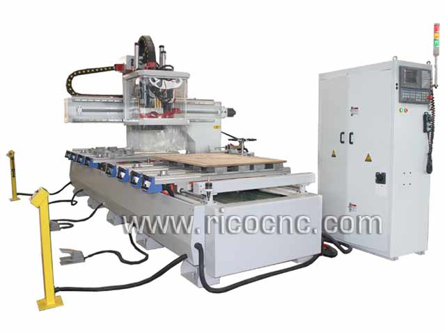 CNC Auto Tool Changer Center Nesting CNC Router with Drills for Wood Cabinets Making ATC1335VD