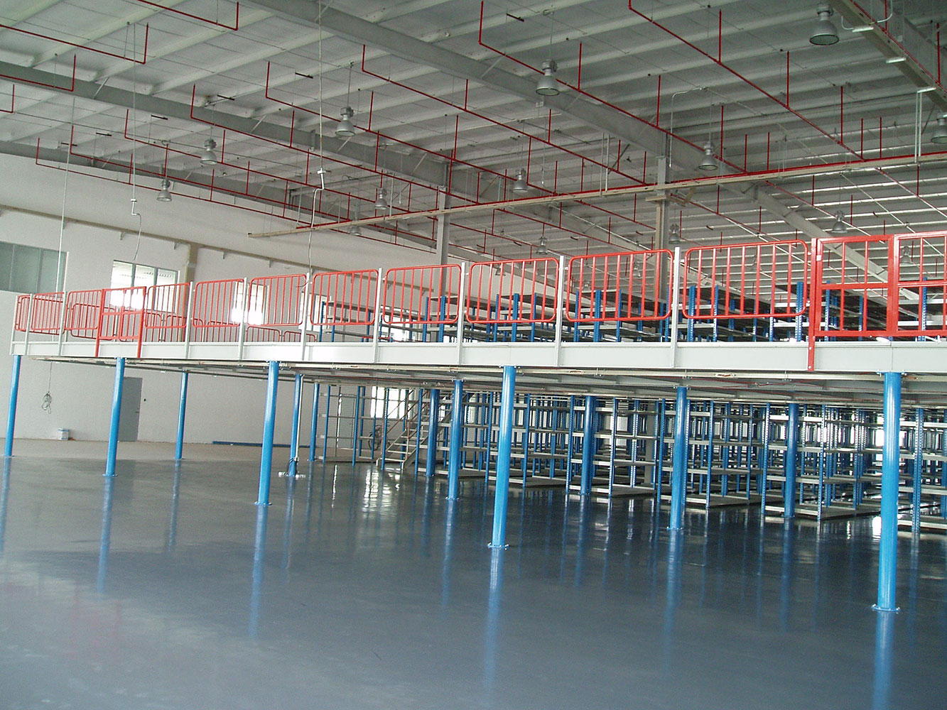 Two level load 500-1000kg per sqm mezzanine floor