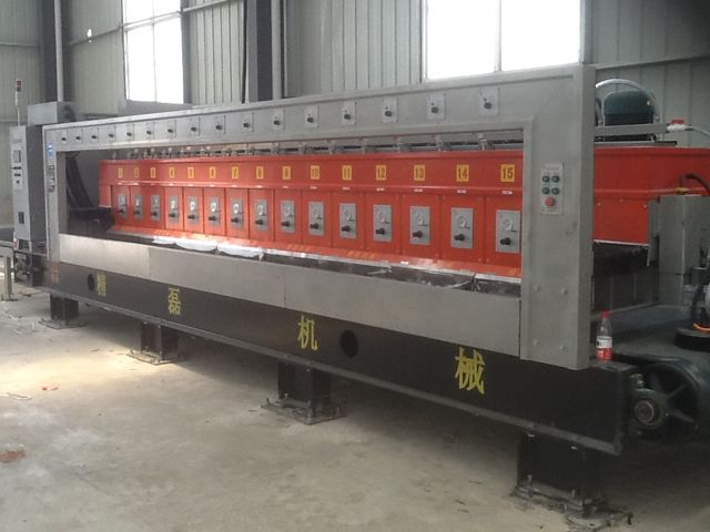 Fully automatic continuous stone polishing machine for granite and marble stone
