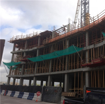 High standard Virgin HDPE blue debris net on building site for safety use