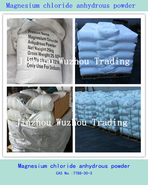 factory manufacturer  competitive price  pharmaceutical (medical)use (grade)   Magnesium chloride anhydrous block flake powder form MgCl2 purity: 99.0%min. CAS NO:7786-30-3