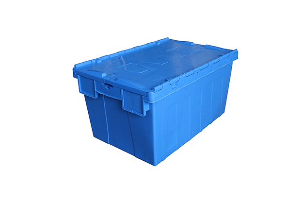 Plastic moving box for easy moving and storage