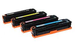 Compatible hp color toner cartridges CB540A/CB541A/CB542A/CB543A