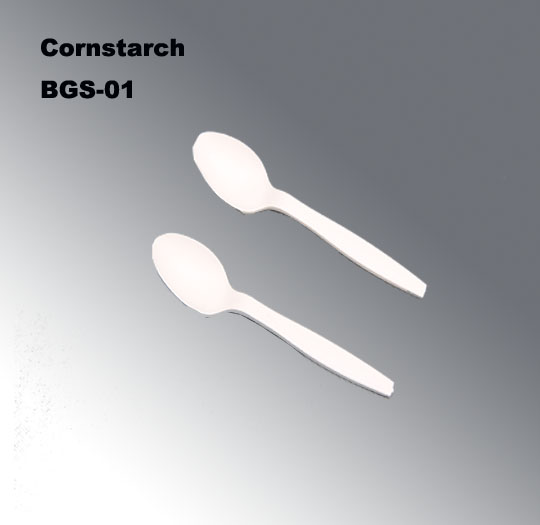 Disposable Tableware Biodegradable Eco-Friendly Cutlery Spoon in Cornstarch Material