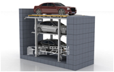  Three Floors Pit Type Stack Parking Underground Parking Lift 