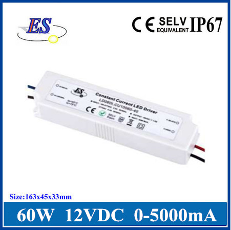 60W AC-DC Constant Voltage LED Driver Switching Power Supply
