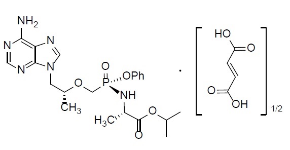 High purity Tenofovir alafenamide fumarate (CAS No.  API of the drug to treat hepatitis B