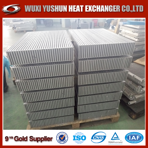 Custom aluminum heat exchanger  air to air core