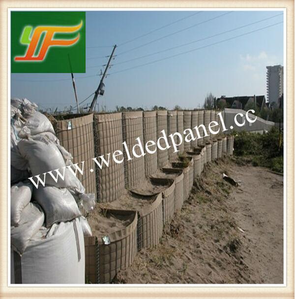 UK Standard MIL Army military Galvanized defensive hesco barrier gabion retaining wall 