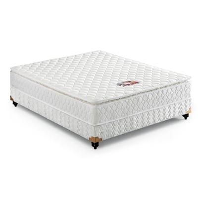Eco Friendly Lodge Bedroom Double Size Cotton Fabric Firm Feeling Memory Foam With Pocket Spring Mattress